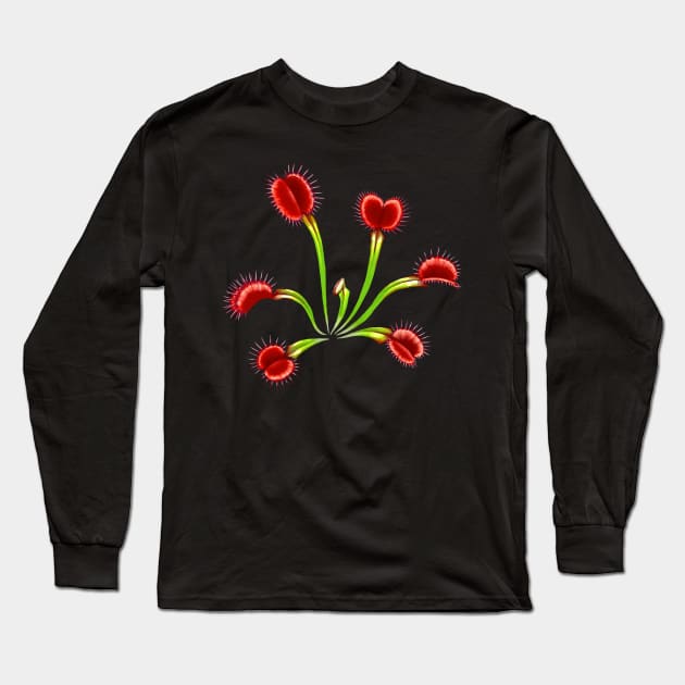 Live Venus Fly Trap Plant Large Carnivorous Plant Gift Long Sleeve T-Shirt by Venus Fly Trap Shirts